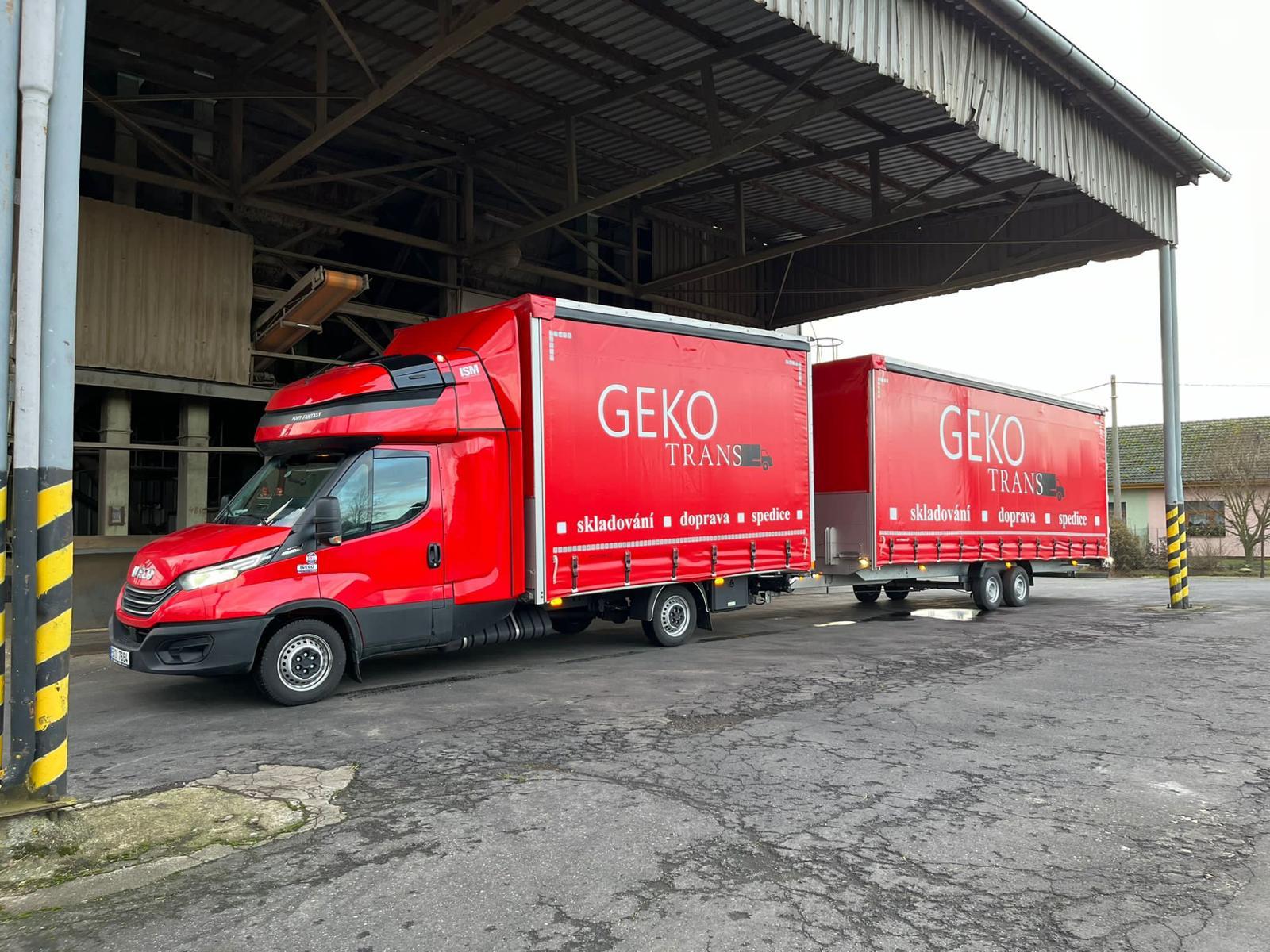 Fotografie soupravy do tří tun Geko Trans, soupravy do tří tun Geko Trans